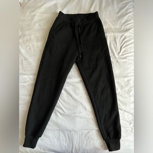 Fleece black joggers. Size XS.